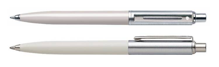 321 Długopis Sheaffer Sentinel biały, wykończenia niklowane