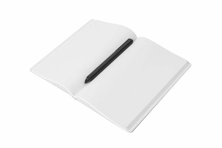 PININFARINA Segno Notebook Stone Paper, notes z kamienia, czerwona okładka, kropki